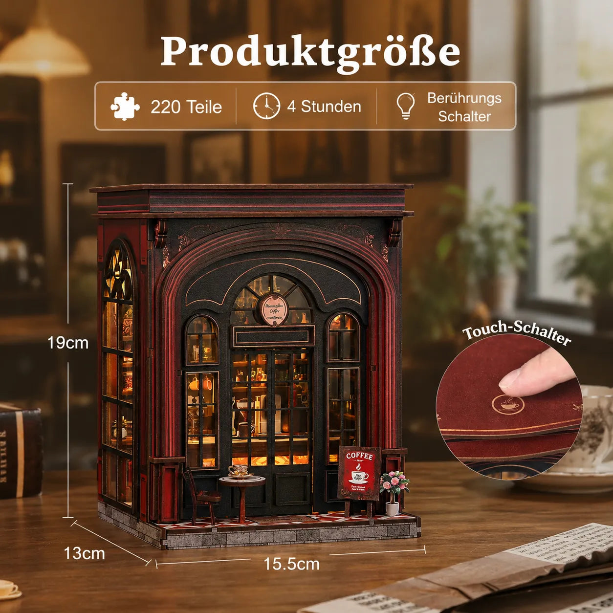 Warmlicht Café Book Nook kit