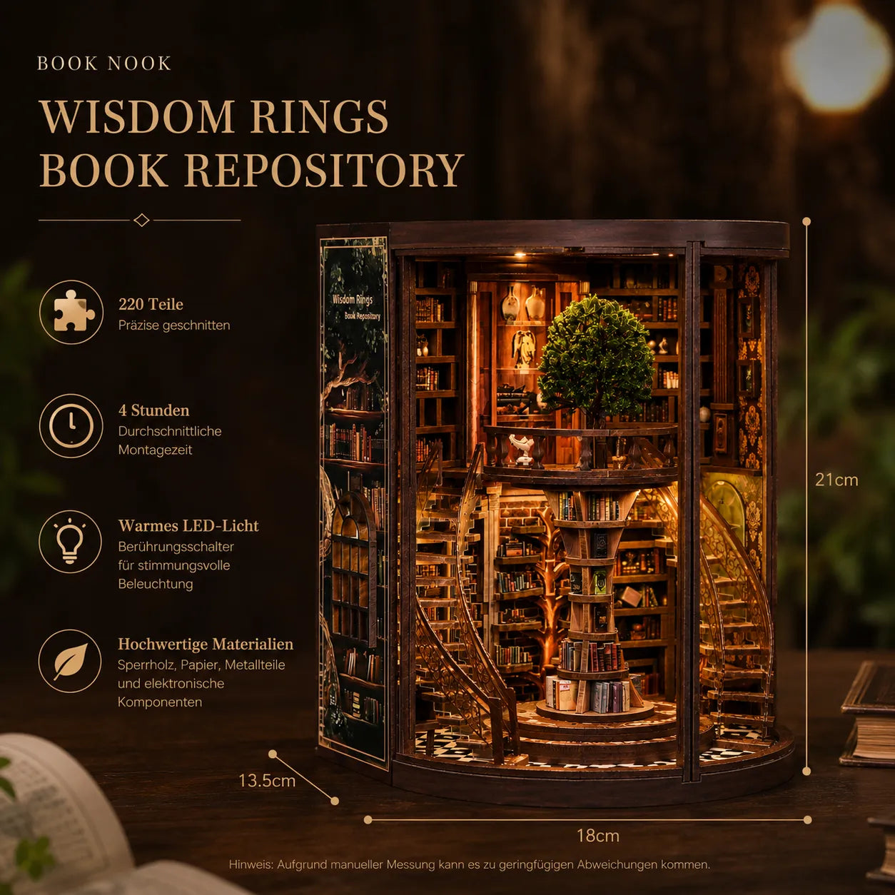Chronik Bibliothek Book Nook kit
