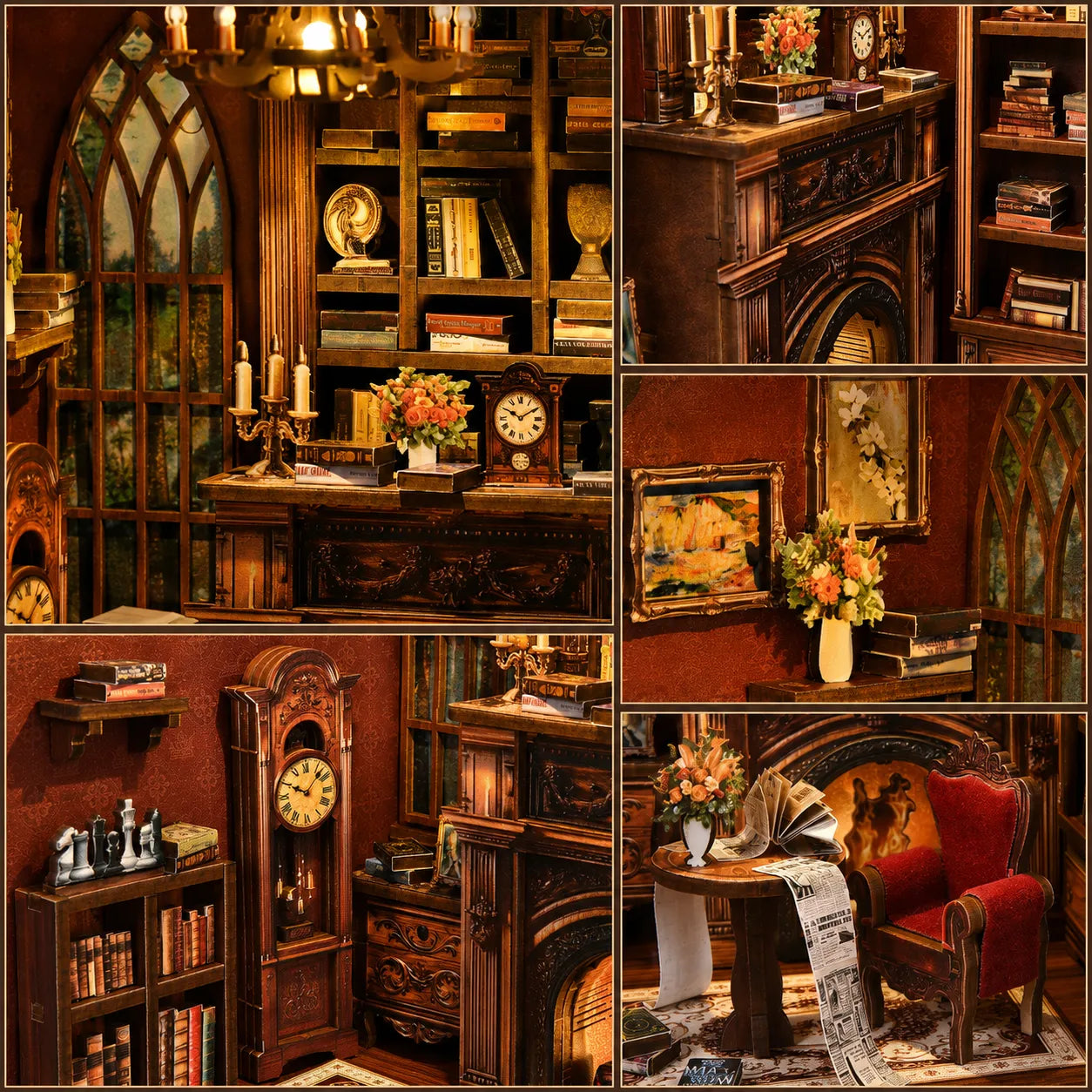 Lichtschein Bücherhaus Book Nook kit