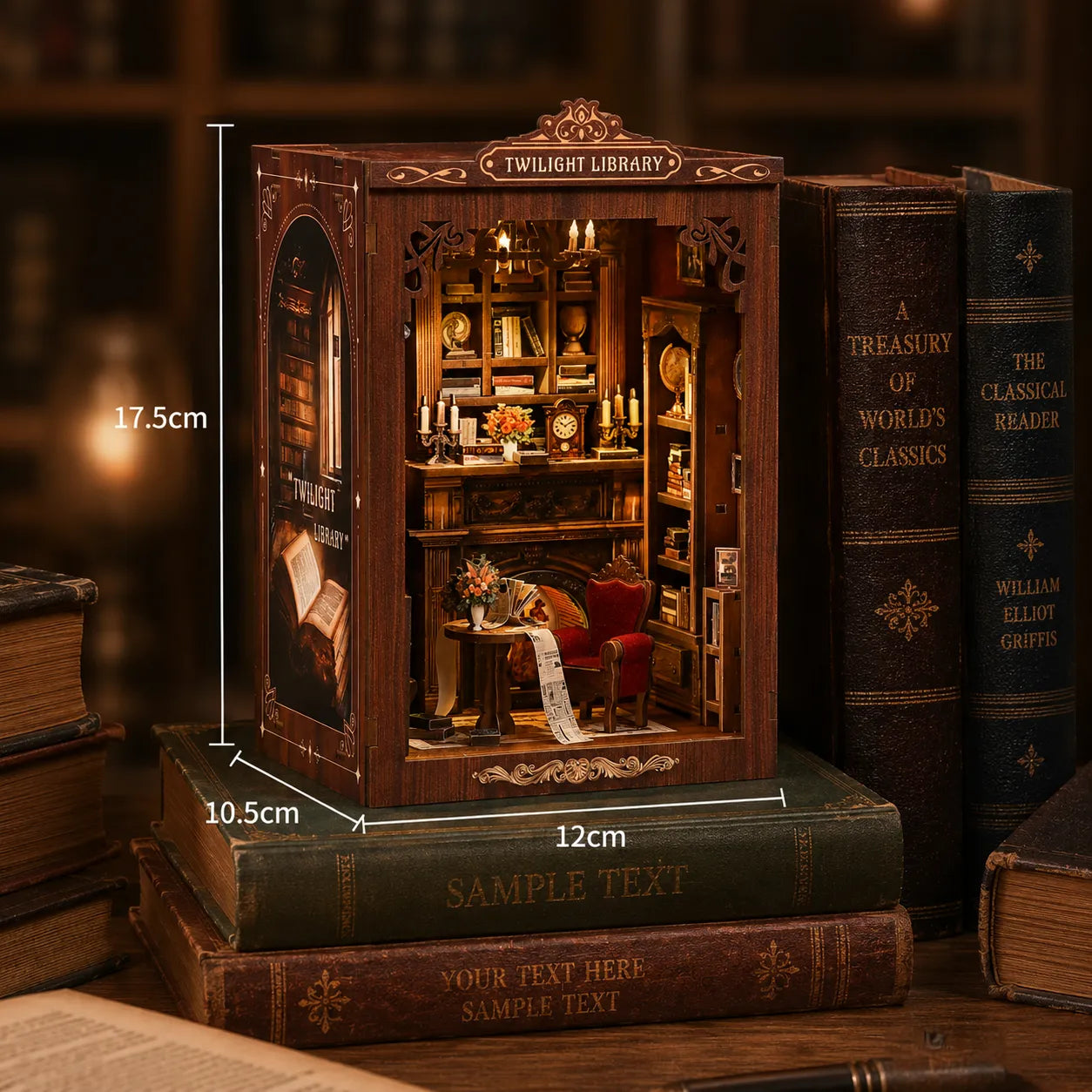 Lichtschein Bücherhaus Book Nook kit