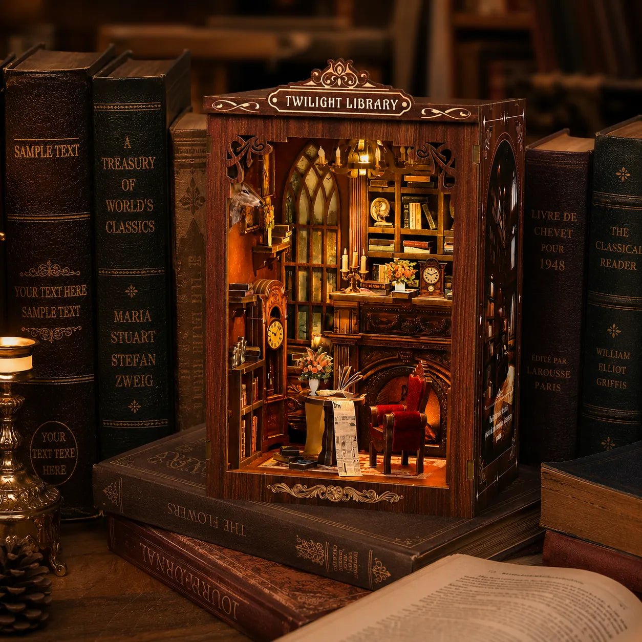 Lichtschein Bücherhaus Book Nook kit
