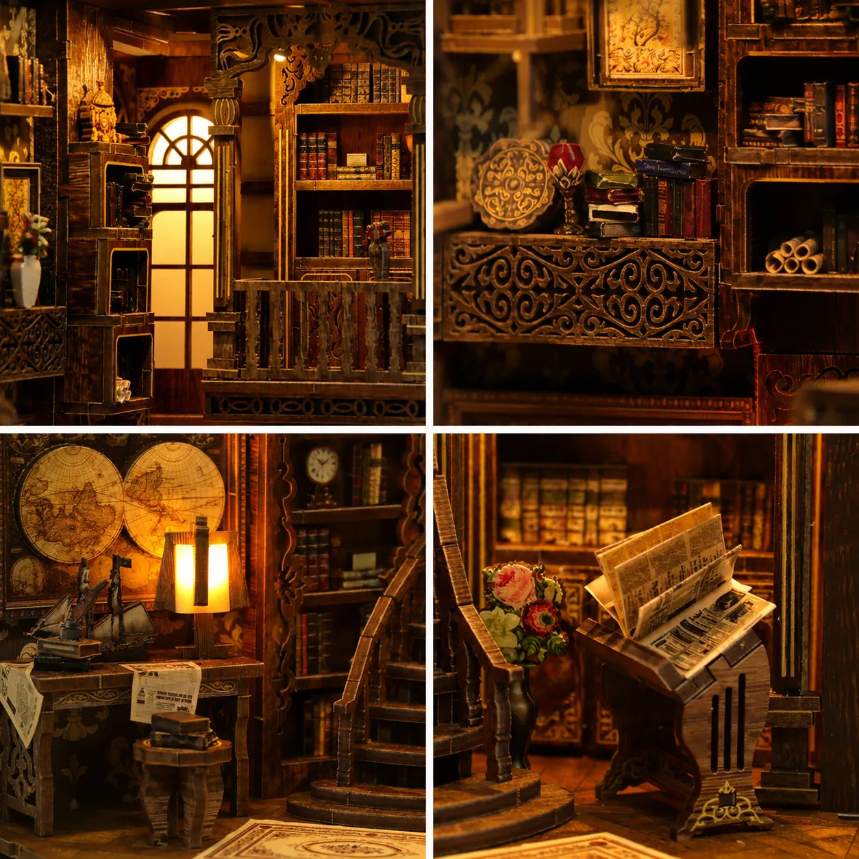 Verborgene Bibliothek Book Nook kit