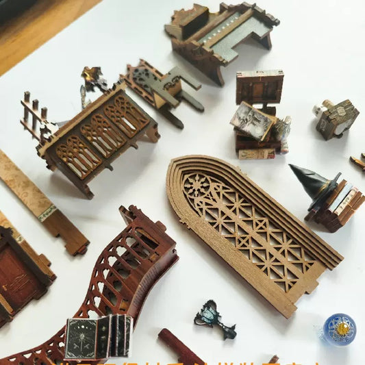 Book Nook Kit mit LED Licht – Magische Welt Miniatur für Bücherregal | Perfektes Geschenk