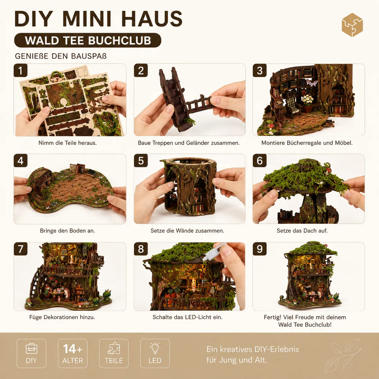 Waldteehaus Book Nook kit