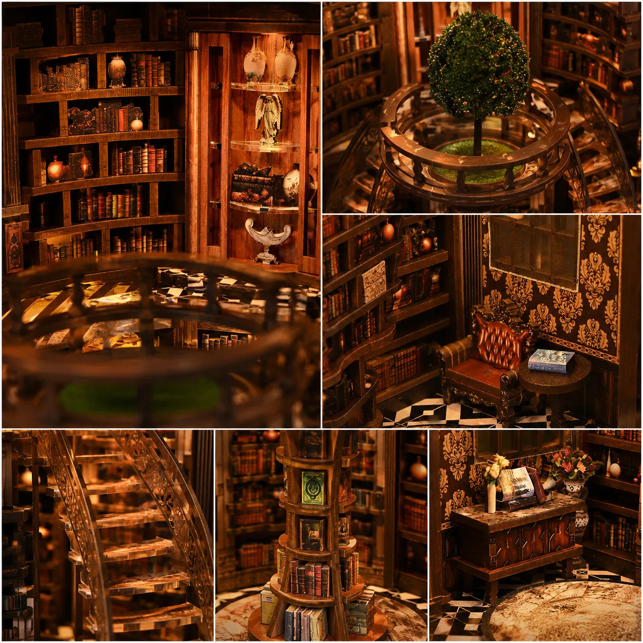 Chronik Bibliothek Book Nook kit