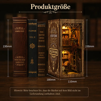 Verborgene Bibliothek Book Nook kit
